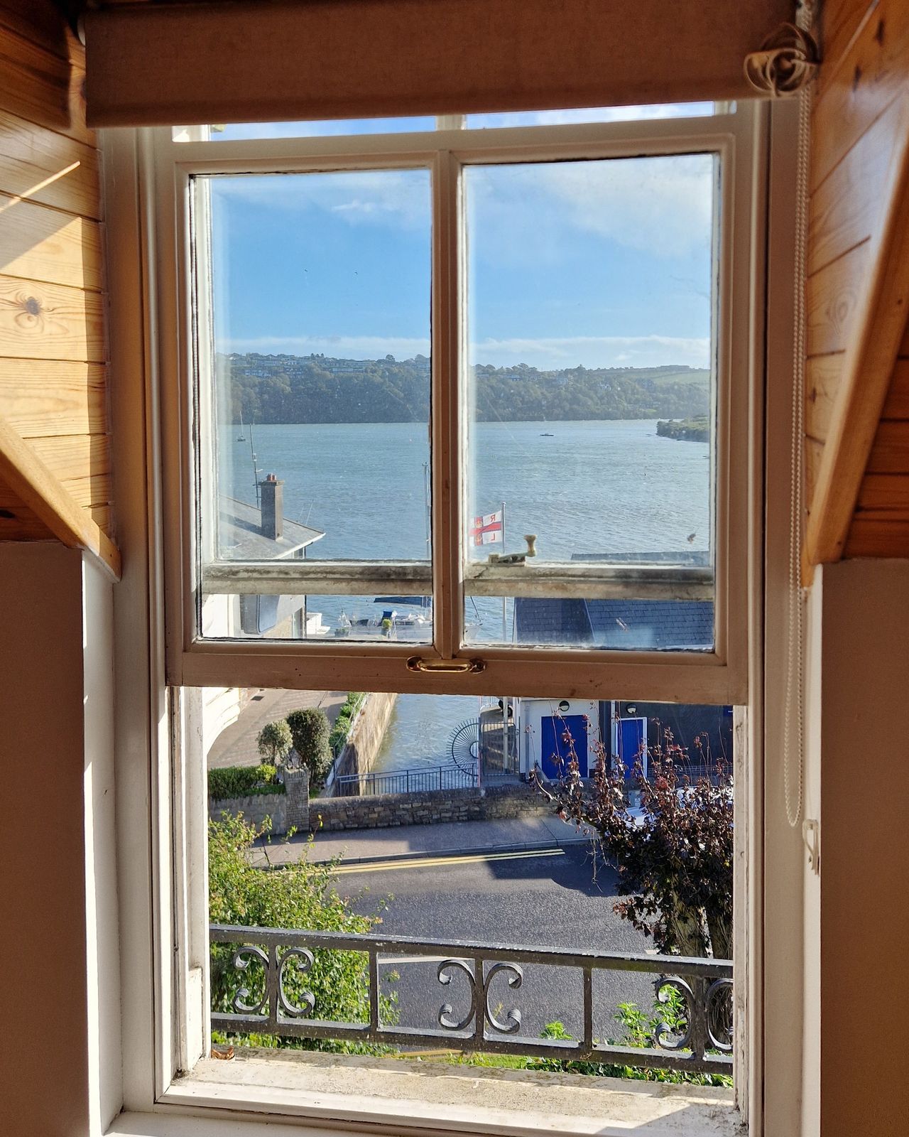 The view from the window: Kinsale harbour and the hills beyond